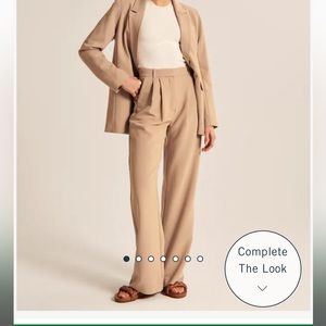 Abercrombie Tailored Wide Leg Pant